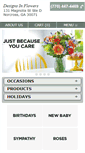 Mobile Screenshot of designsinflowers.com
